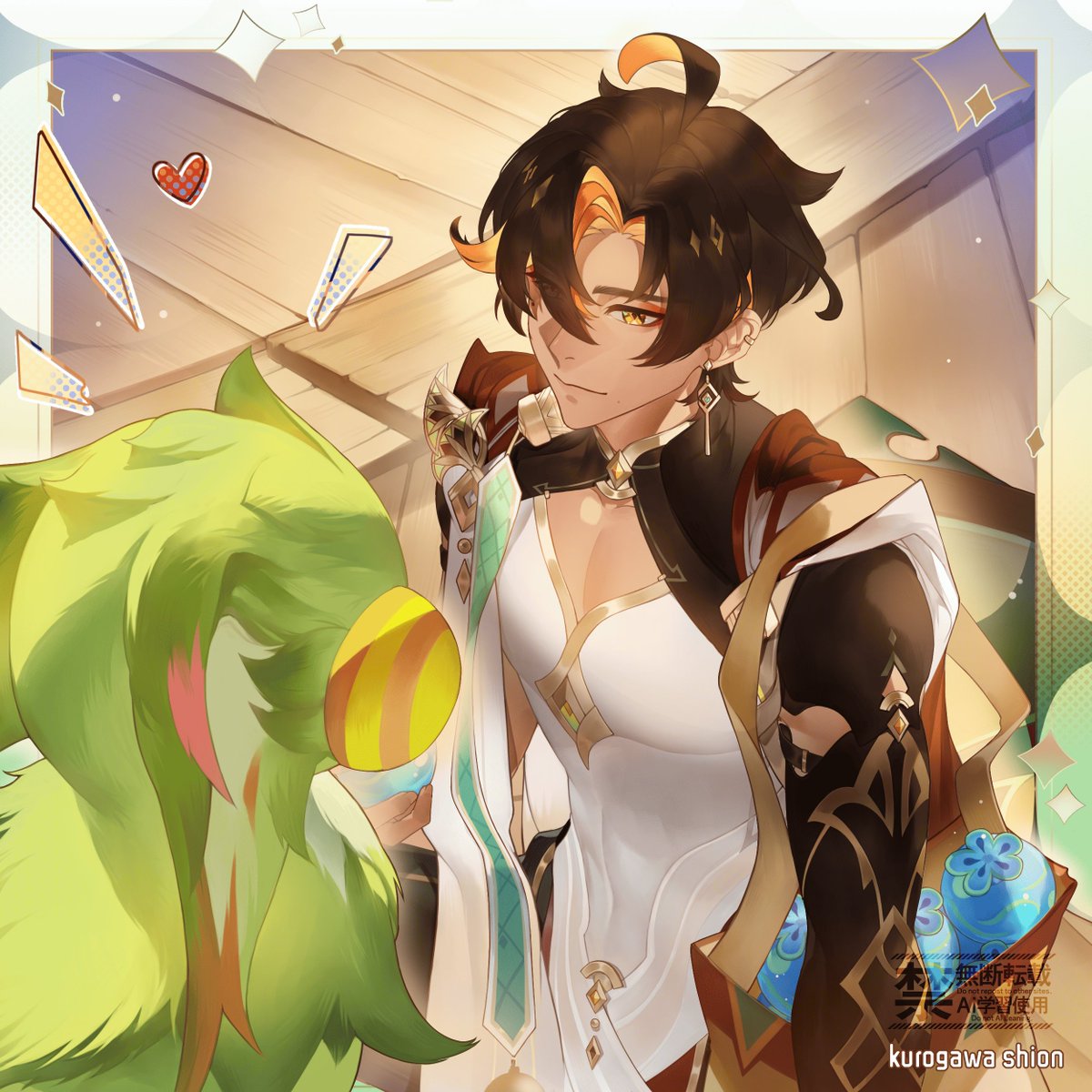 Happy birthday to me! 🥳

"I never thought I would find my old home again — nor the familiar faces that once filled it with warmth. Yet here they are, older now, but just as kind...

#Natlan #Sumeru #originalcharacter #GenshinImpact