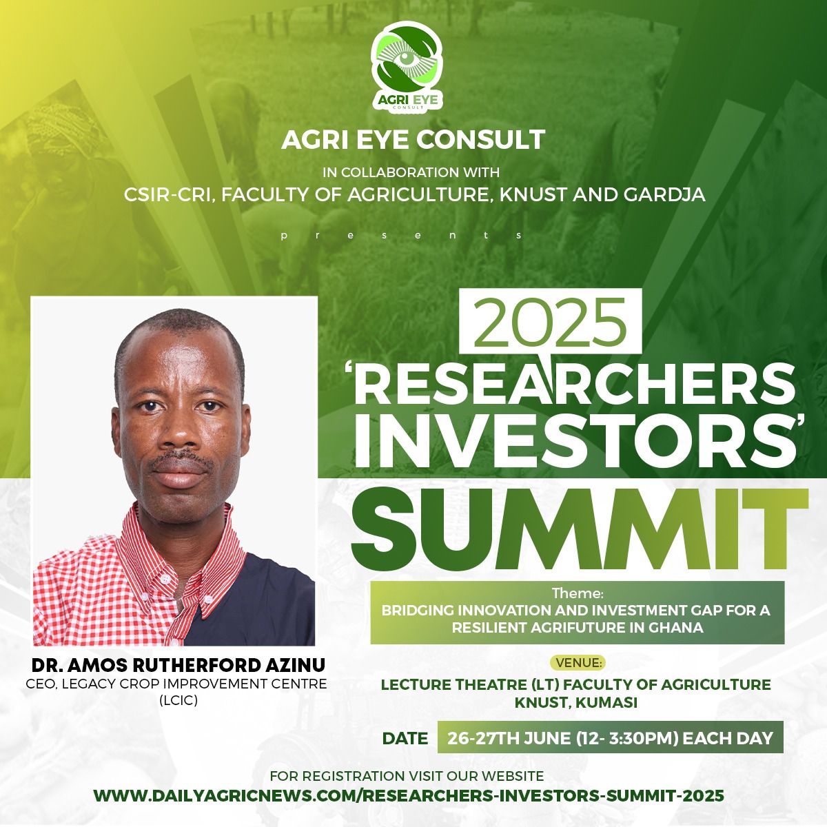 The Future of Food Security Rests in Our Collective Action Today
A clarion call for immediate investment and collaboration to transform agriculture before time runs out
As we conclude this week, I would like to highlight a compelling clarion call I made during my keynote address