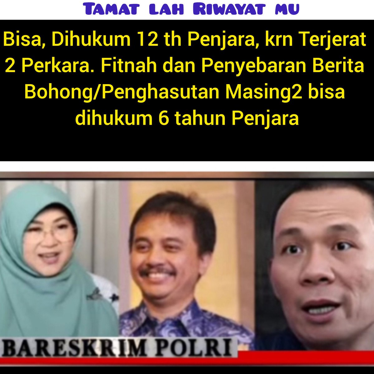 BER KOAR2 LAH SESUKAMU. 
SEBELUM KALIAN MENANGIS di Dalam PENJARA. 
Mintalah Dana Ke BOHIRMU untuk Bekal Anak Istri  selama menjalani HUKUMAN 12 Tahun. di BUI