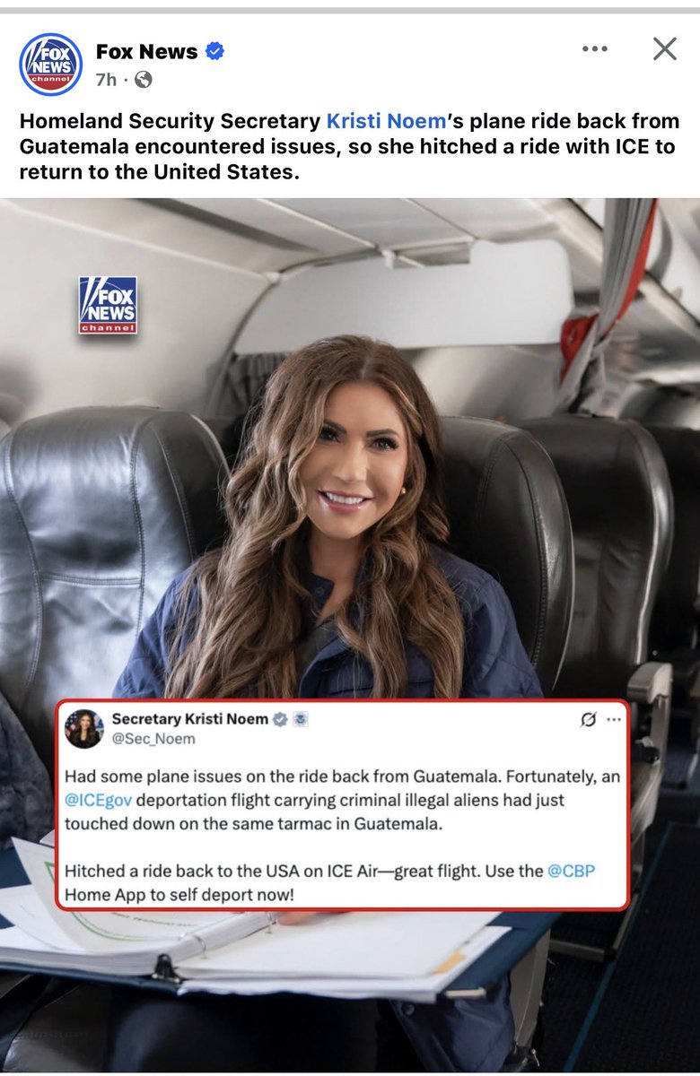 Anne Fuqua (@painptfightback) on Twitter photo The tone of <a href="/Sec_Noem/">Secretary Kristi Noem</a>’s post lacks
even an ounce of empathy or respect for migrants. Even on our most difficult days, most of us haven't experienced a fraction of the suffering that’s commonplace in the countries our fellow human beings in ICE detention have left. The tone of <a href="/Sec_Noem/">Secretary Kristi Noem</a>’s post lacks
even an ounce of empathy or respect for migrants. Even on our most difficult days, most of us haven't experienced a fraction of the suffering that’s commonplace in the countries our fellow human beings in ICE detention have left.