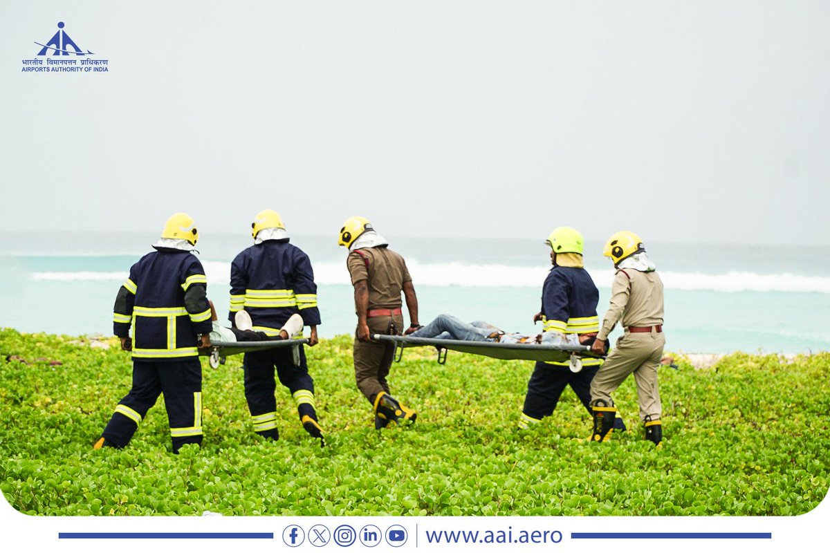 Airports Authority of India (@aai_official) on Twitter photo Upholding its profound commitment to passenger safety, #AAI recently conducted a Full Scale Mock-Up Exercise at its #AgattiAirport <a href="/aaiagaairport/">AGATTI AIRPORT</a>. The exercise was designed to simulate real-time emergency scenarios, the exercise aimed to assess operational preparedness, Upholding its profound commitment to passenger safety, #AAI recently conducted a Full Scale Mock-Up Exercise at its #AgattiAirport <a href="/aaiagaairport/">AGATTI AIRPORT</a>. The exercise was designed to simulate real-time emergency scenarios, the exercise aimed to assess operational preparedness,