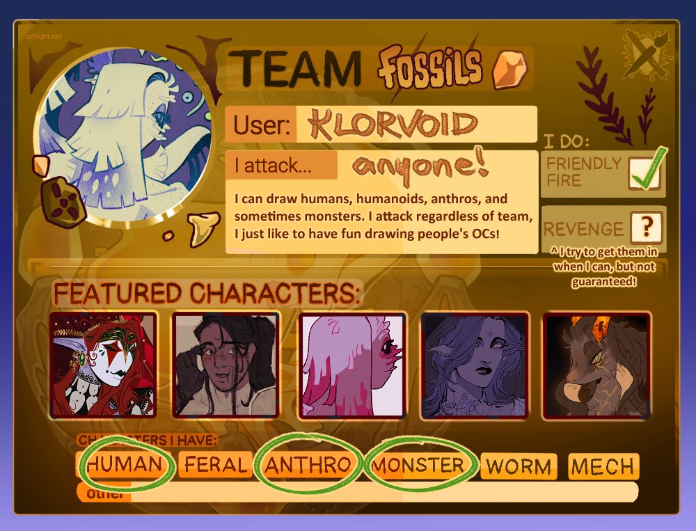 klorvoid's tweet image. forgot to make an artfight post for this year sooner, but I will once again be joining (^_^b

🔗 artfight.net/~klorvoid