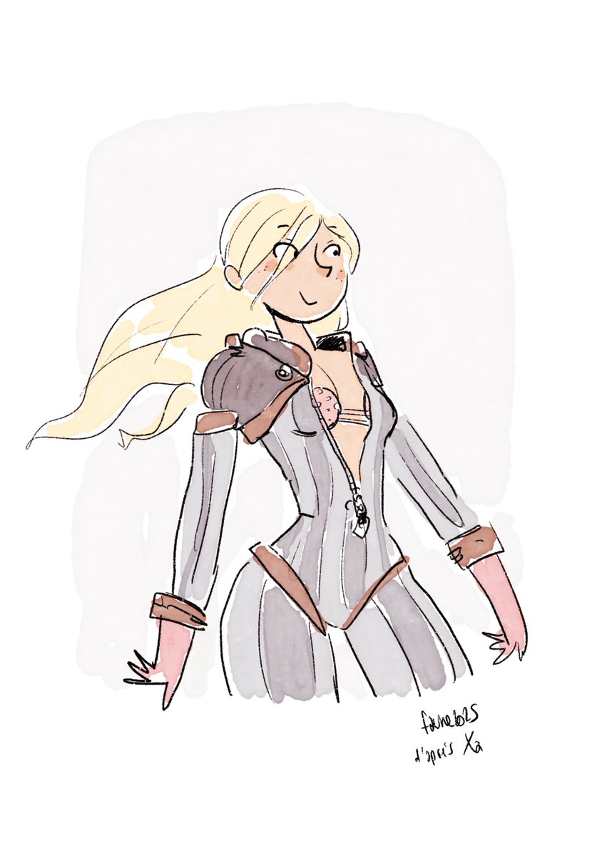 thefaune1's tweet image. I sketched @XaGueuzav &apos;s biker 🚴‍♀️