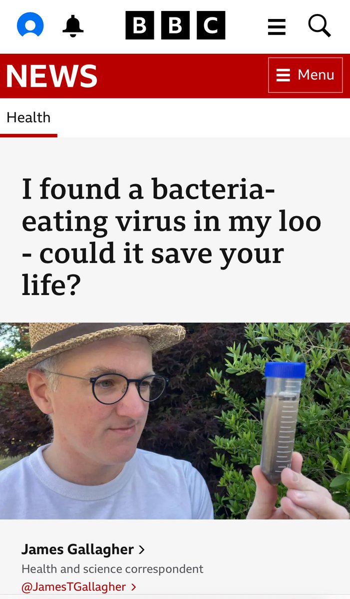 AdventuringJoW's tweet image. OK, don’t get too grossed out by the headline, any dirty water will do!
Here’s a great opportunity 4 some citizen science👏🏽 because antibiotic resistance is real, & new ways to tackle infection are going to be critical in healthcare. How to get a kit…. phage-collection.org/getinvolved