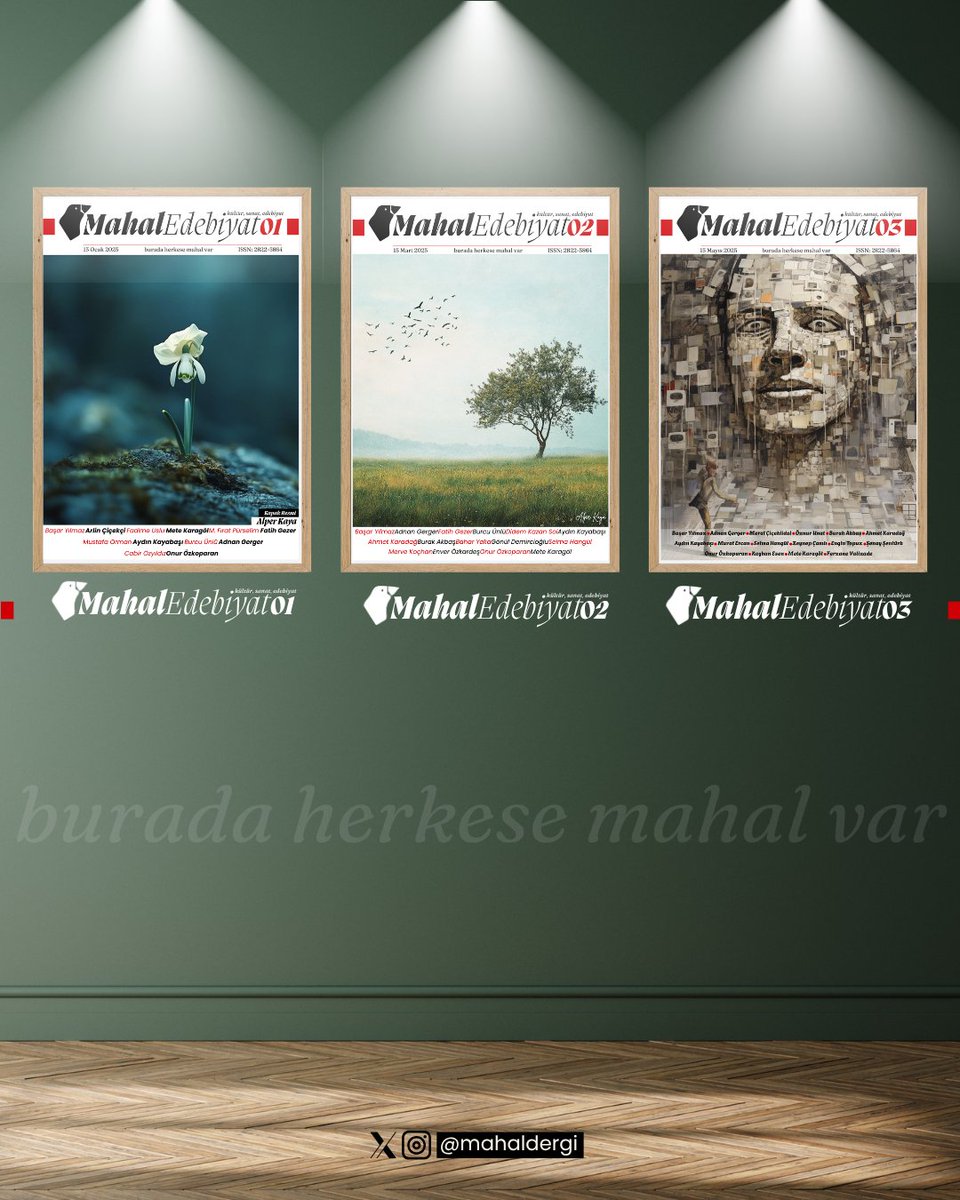 Okurlarımızla yeniden buluşabilecek olmanın heyecanını taşıyoruz.  4. sayımız çok yakında sizlerle olacak. Yeni sayımız yayımlanana kadar önceki sayımıza göz atabilirsiniz.
mahaledebiyat.com/e-dergi-3-sayi/