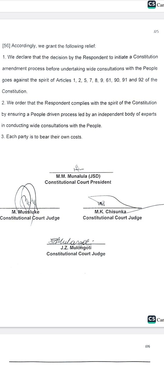 Fred M'membe (@drfredmmembe) on Twitter photo NO SHORTCUTS FOR HICHILEMA
It's folly to think the consultations the Constitutional Court has ordered can be carried out in the arbitrary way Mr <a href="/HHichilema/">Hakainde Hichilema</a> has adopted.
It can't be done by Mr Hichilema choosing who to meet and when to meet and how to arbitrarily consult with NO SHORTCUTS FOR HICHILEMA
It's folly to think the consultations the Constitutional Court has ordered can be carried out in the arbitrary way Mr <a href="/HHichilema/">Hakainde Hichilema</a> has adopted.
It can't be done by Mr Hichilema choosing who to meet and when to meet and how to arbitrarily consult with