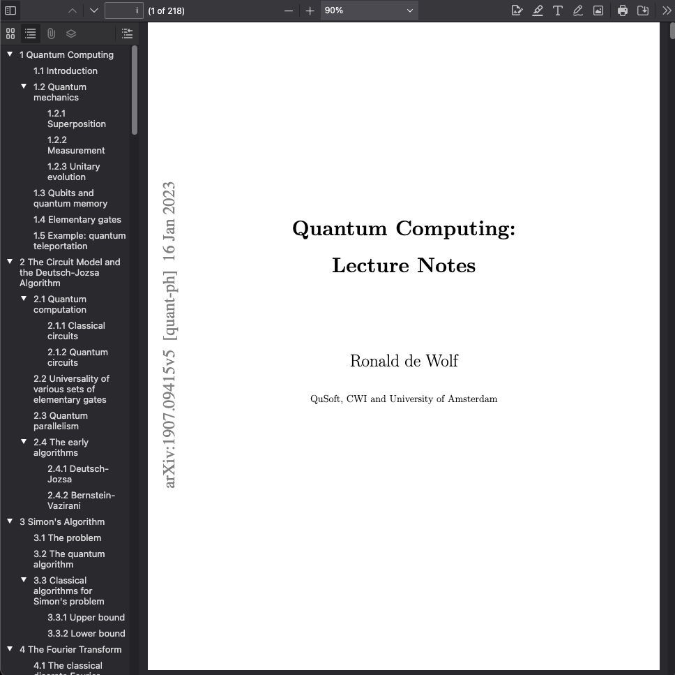Quantum computing is an exciting emerging field intersecting with AI, and this 200+ page lecture notes distil two decades of theory into a comprehensive roadmap:

arxiv.org/abs/1907.09415

#ML #MachineLearning #ArtificialIntelligence #AI #MLOps #AIOps #DataOps
