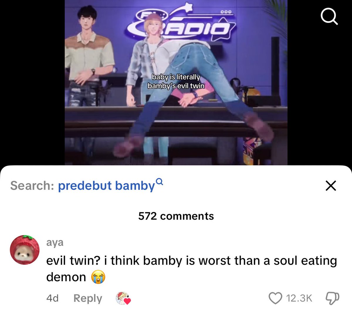 bambywrld's tweet photo. THIS COMMENT IM CRYIGNKDJD 😭😭😭 https://t.co/5xHhQg8JXu