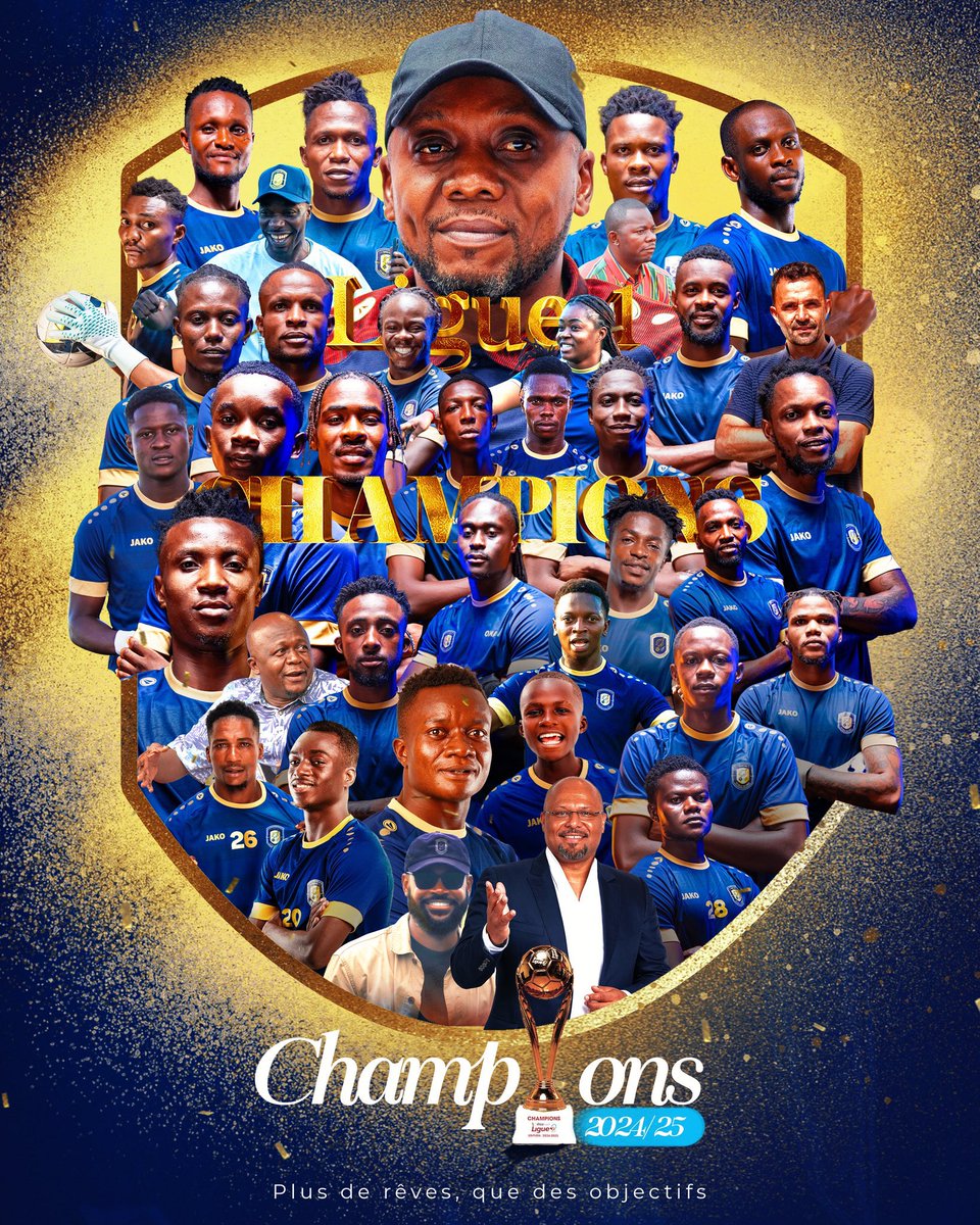 FC Aigle du Congo champion de la LINAFOOT !!!! 🏆⚽️🇨🇩

Un club né il y a à peine deux ans et déjà au sommet 👏🏾👏🏾👏🏾
Preuve qu’avec vision, méthode et exigence, tout est possible même dans un écosystème fragile et un contexte peu favorable.
Que cet exemple serve d’élan pour aider à