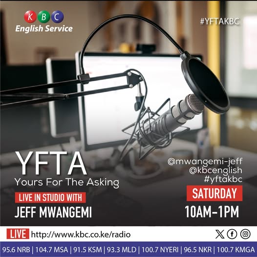 Jeff Mwangemi HSC (@mwangemi_jeff) on Twitter photo The Numero Uno Show. #yftakbc ..For Your Greetings to Family & Friends and Music request, from 10:00hrs ,...only on KBC English Service ....www.kbc.co.ke/radio ..... Get on Board via The Handle <a href="/mwangemi_jeff/">Jeff Mwangemi HSC</a>
or <a href="/kbcenglish/">KBC English Service</a>
#yftakbc The Numero Uno Show. #yftakbc ..For Your Greetings to Family & Friends and Music request, from 10:00hrs ,...only on KBC English Service ....www.kbc.co.ke/radio ..... Get on Board via The Handle <a href="/mwangemi_jeff/">Jeff Mwangemi HSC</a>
or <a href="/kbcenglish/">KBC English Service</a>
#yftakbc