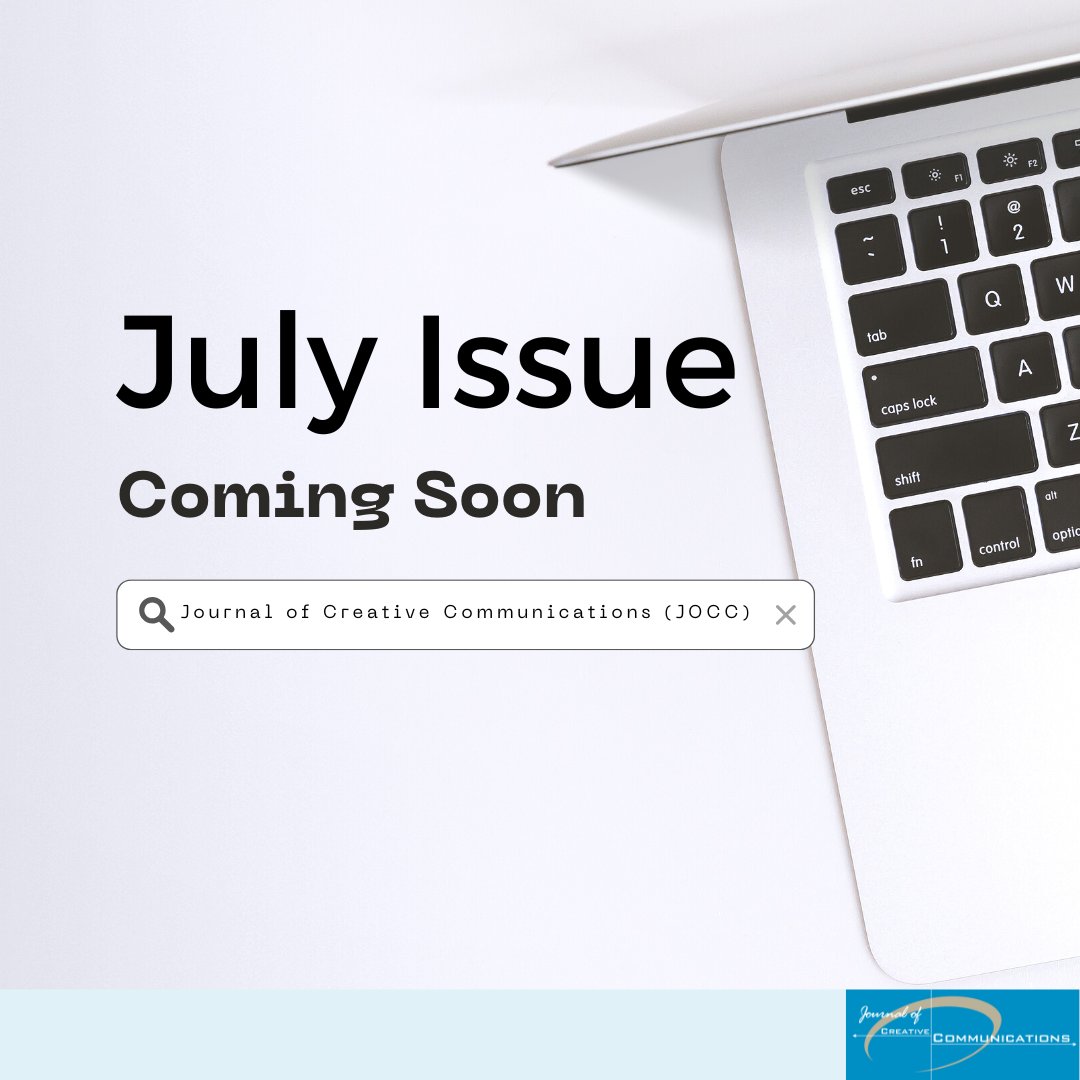 JOCC: Journal of Creative Communications (CRC) tweet media