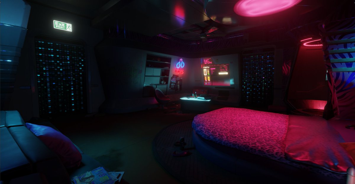 [WIP] No-Tell Motel - Venus in Furs Room / Blender (Cycles)

90% original lighting + updated shader  

#cyberpunk2077 #cyberpunk #blender #cycles #scene #environment #3d #wolvenkit #cdpr #game #assets #fanart #map