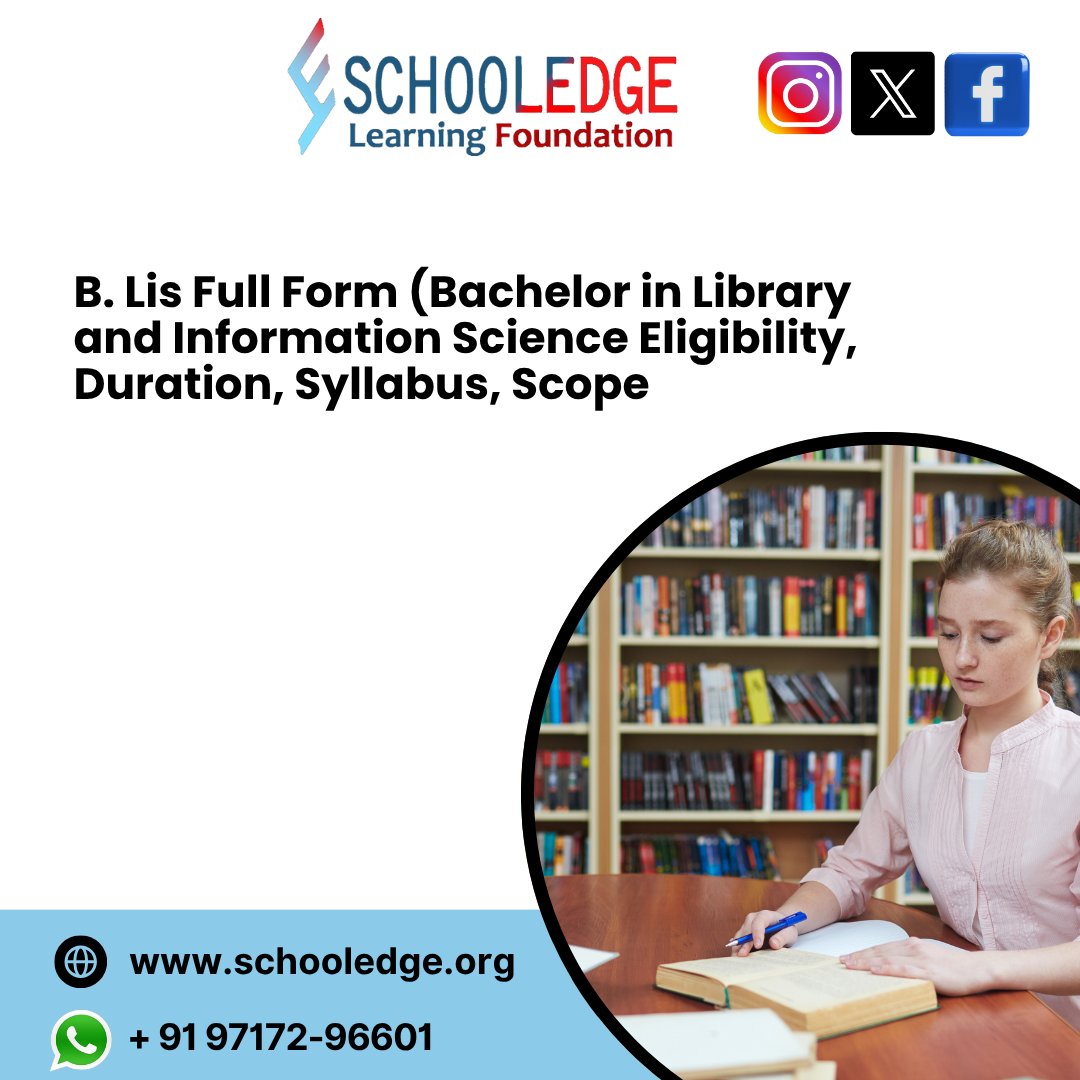 SELF_NGO's tweet photo. Bachelor of Library and Information Science: Know the full form, course duration, eligibility, syllabus, and future job prospects.
https://t.co/tO1JlhNymP
#BLIS #BLISDuration #BLISEligibility #BLISSyllabus #BLISCareerScope https://t.co/IY0ueBu45x