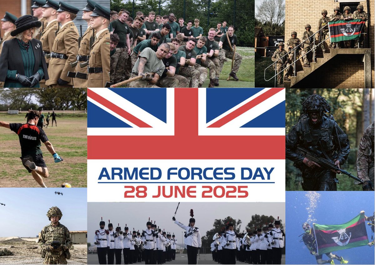 Armed Forces Day

Armed Forces Day is a chance to show support for those who make up the Armed Forces community.

This includes RIFLES personnel who are currently serving alongside service families, veterans, and cadets. 

Swift And Bold!
