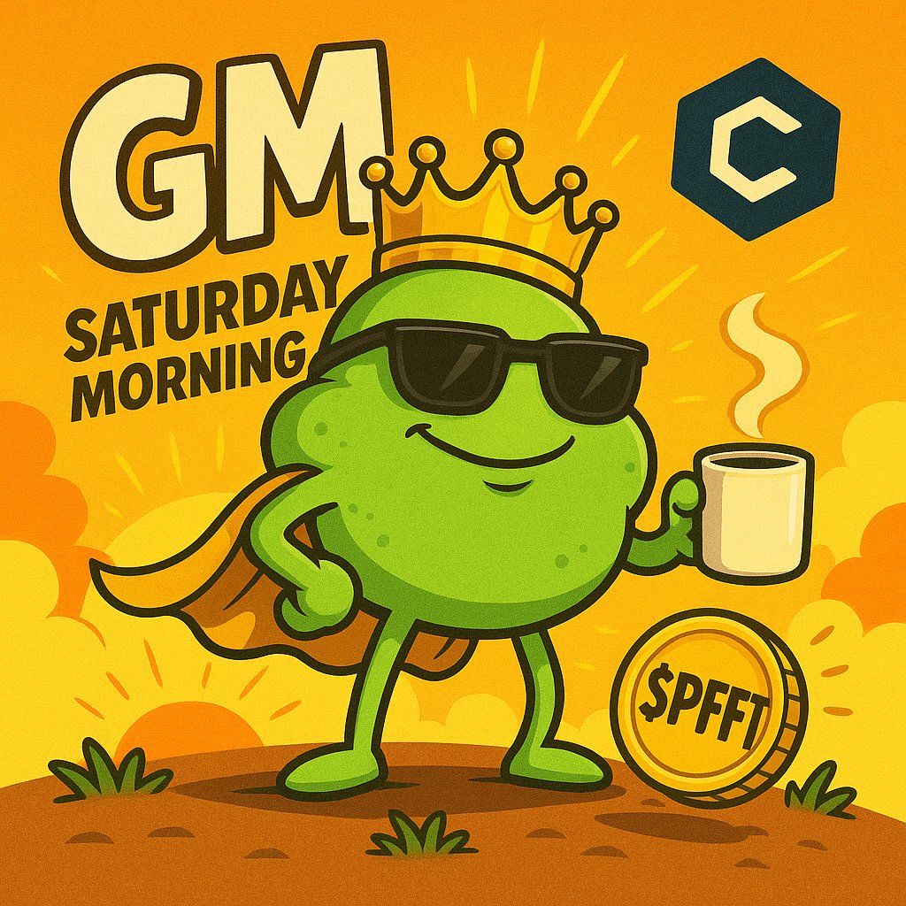 🏰👑 GM Saturday Morning, #Cronos fam! ☕️ 

Sir Tootsalot’s got his crown, cape, and a piping-hot $PFFT roast no latte art needed! 😂🚀

 Fuel up, flip those coins, and let’s PFFT our way to the moon! 🌕✨ 

#PFFT #CronosChain #CryptoComics #Crofam