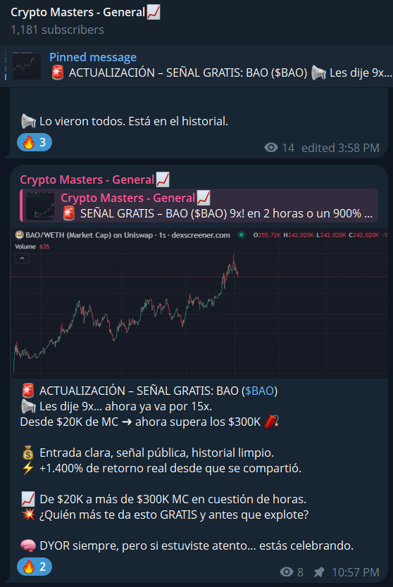 therushercrypto's tweet photo. 🚨 FREE SIGNAL UPDATE: $BAO
Dropped it at $20K MC…
Today it’s flying past $320K 🚀
That’s a clean 16x since the call.
🧠 Early, public, and real.
Follow for more serious alpha.
#ETH #Crypto #AlphaCalls #RusherCrypto
CA: 0xbd25B78DB044087b16c055794E69b481402aB40C https://t.co/Jz1j1HvX09