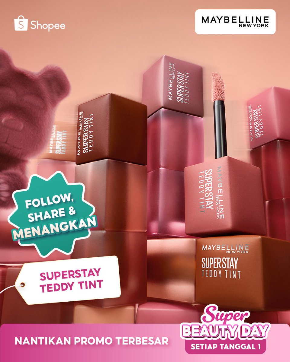 🚨 Giveaway Alerts🚨
Share dan likes posting ini sebanyak-banyaknya dan menangkan Product Maybelline Senilai 2 Juta Rupiah!
 
Periode giveaway pada 27 Juni - 1 July 2025
Penentuan pemenang akan di umumkan pada 8 Juli 2025
 
#ShopeeSuperBeautyDay #WeAreMaybelline