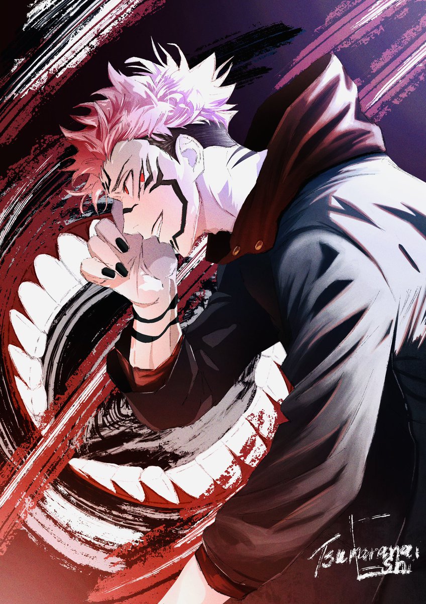 あめはらページ 両面宿儺 ⭐︎赤色版⭐︎ 両面宿儺(呪術廻戦) 「見えているな?俺の術が。 #呪術廻