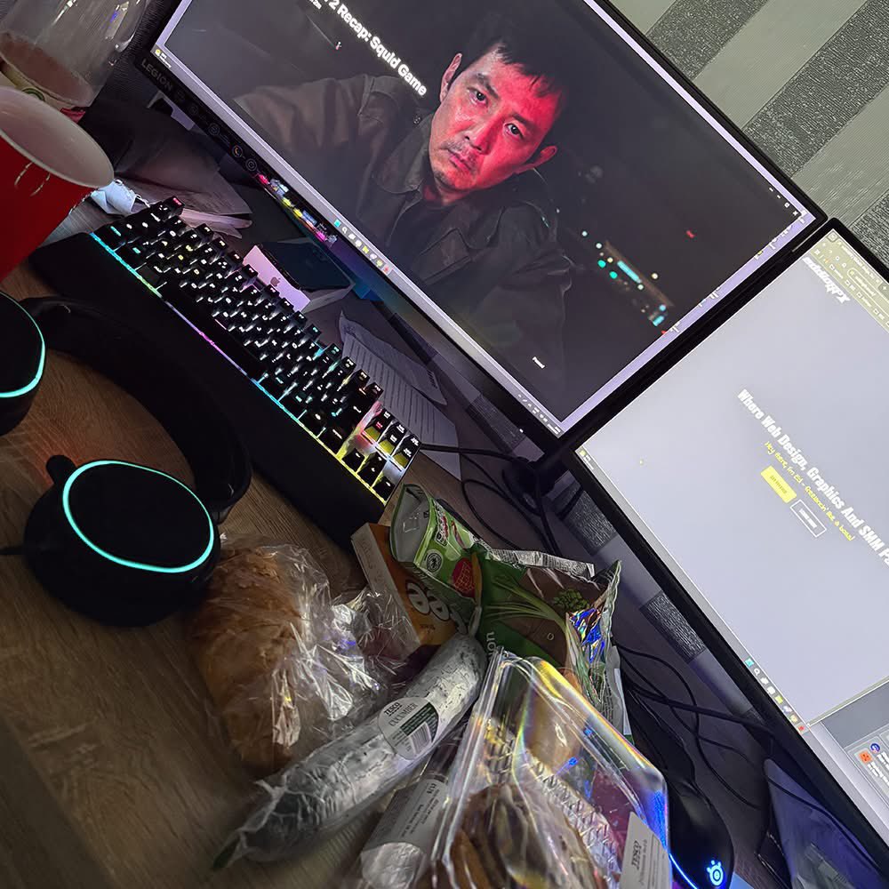 eddioGFX's tweet image. #SquidGame3 snacks and netflix. Ready to dive in