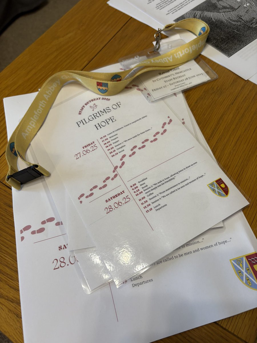 We are ready for day two of our staff retreat. Last night we thought about how despair doesn’t deserve a seat in our lives and we need to live in hope. <a href="/visitampleforth/">Ampleforth Abbey</a> #StCuthbertsFormingGreatMen #StCuthbertsFaith #StCuthbertsCommitment