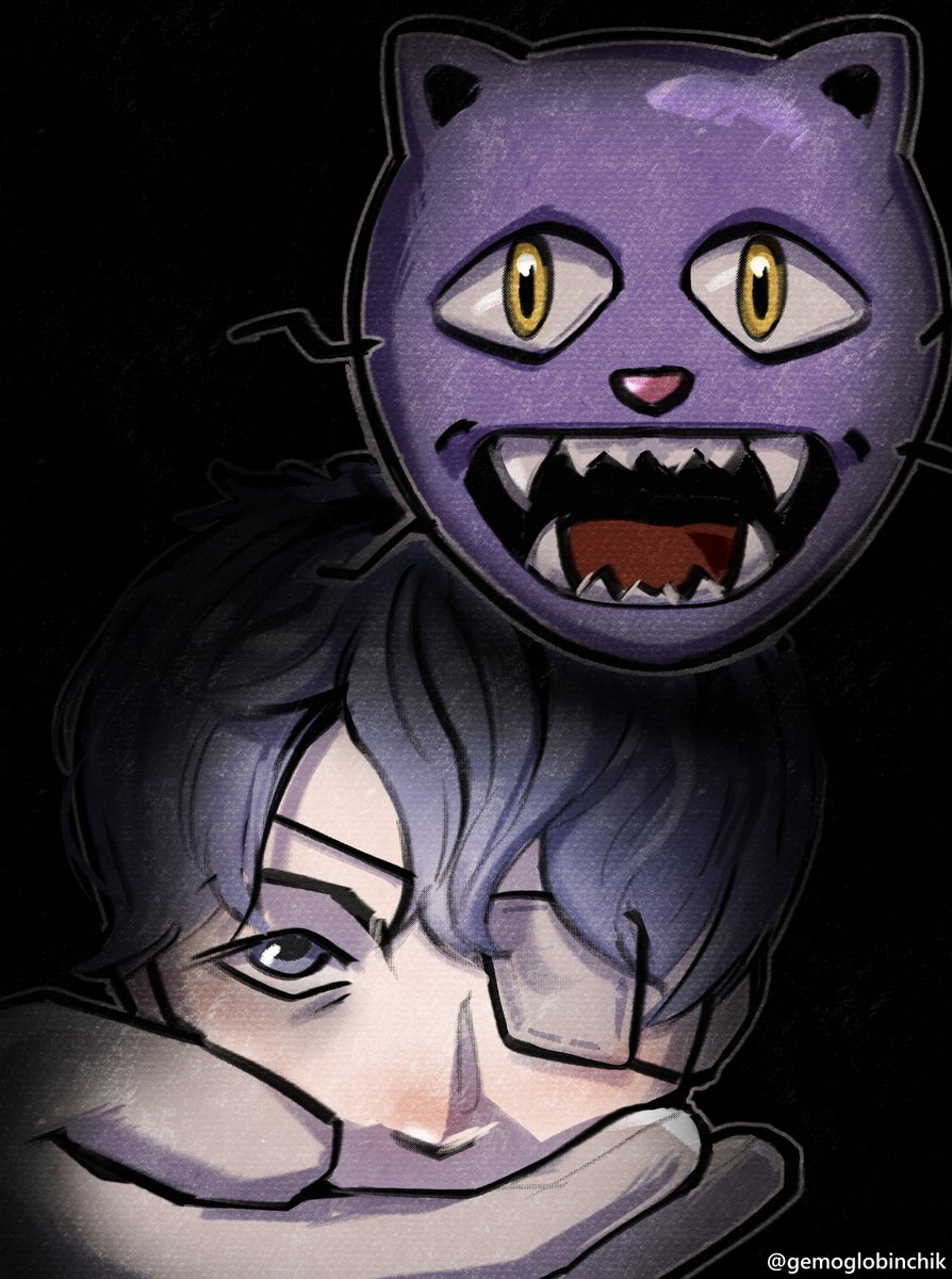 gemoglobinchik's tweet image. Noo Pocketcat nooo #fearandhungertermina #daan