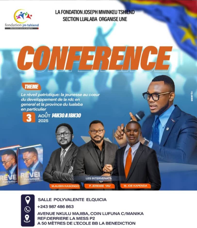 Le réveil patriotique ne doit pas être un simple slogan, mais une réalité vécue chaque jour, dans chaque action.

Comme l’a dit Thomas Sankara : « Osons inventer l’avenir. »

Le futur commence maintenant !

La jeunesse congolaise est l’âme de cette nation. Elle détient la clé du