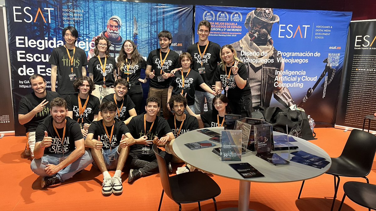 ESAT_Valencia's tweet image. 🎮 Este fin de semana estamos en OWN Valencia en @Feria_Valencia
Ven a jugar a los #videojuegos creados por nuestros alumnos ¡ya disponibles en @Steam !
Formación real, proyectos reales. esat.es
@ESAT_Valencia
#OWNValencia #Steam #DesarrolloDeVideojuegos #ESAT