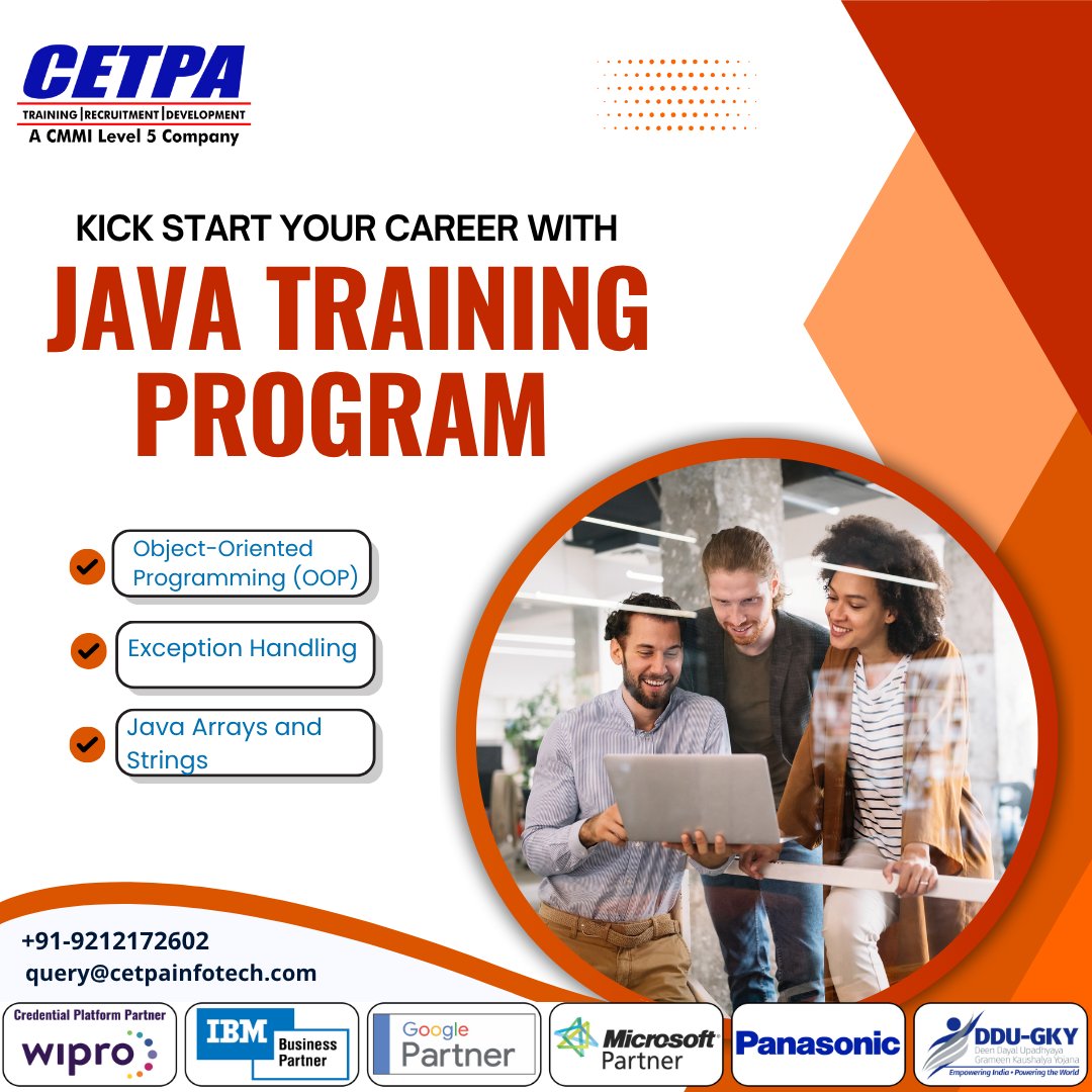 cetpainfo's tweet image. Ready to build robust applications?💻Join CETPA’s Java Training Program and learn OOP, Exception Handling, Arrays & more! 🚀Start your tech journey today!
.
Apply Now:cetpainfotech.com/technology/jav…
.
#cetpainfotech #JavaTraining #LearnJava #JavaProgramming #TechSkills