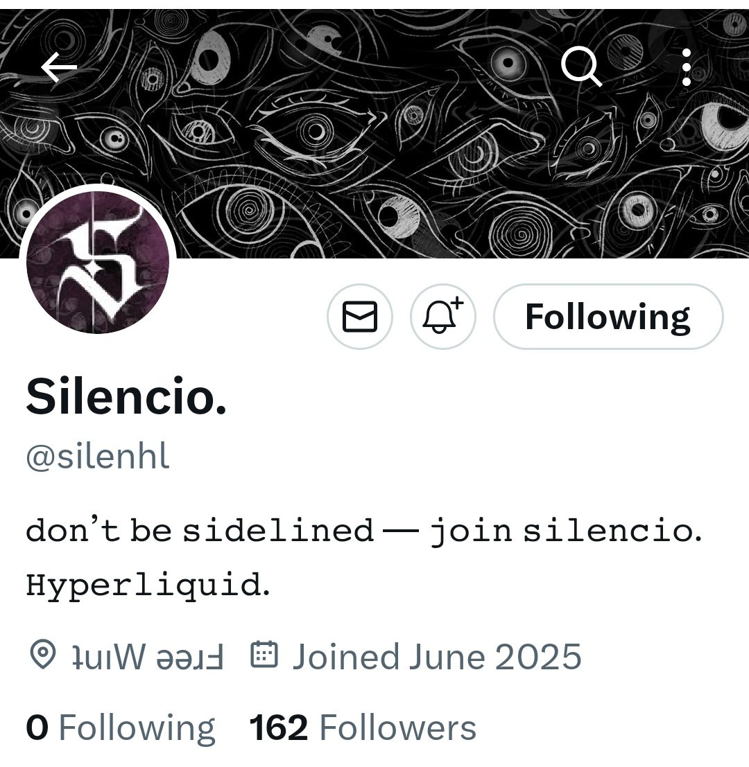 Spotted Early 👀

Free NFT Mint On <a href="/HyperliquidX/">Hyperliquid</a> Coming Soon 🔜 

<a href="/silenhl/">Silencio.</a> 

Follow For More Alphas