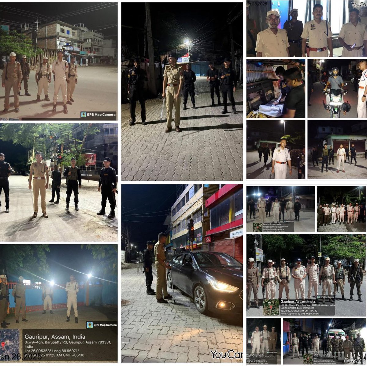 Dhubri Police (@dhubri_police) on Twitter photo Night patrolling and surveillance across Dhubri District to ensure safe and secure streets.
#জনহিতজনসেৱাৰ্থে #ensuringapeacefulsociety
<a href="/CMOfficeAssam/">Chief Minister Assam</a> <a href="/himantabiswa/">Himanta Biswa Sarma</a> <a href="/DGPAssamPolice/">DGP Assam</a> <a href="/HardiSpeaks/">Hardi Singh</a> <a href="/assampolice/">Assam Police</a> Night patrolling and surveillance across Dhubri District to ensure safe and secure streets.
#জনহিতজনসেৱাৰ্থে #ensuringapeacefulsociety
<a href="/CMOfficeAssam/">Chief Minister Assam</a> <a href="/himantabiswa/">Himanta Biswa Sarma</a> <a href="/DGPAssamPolice/">DGP Assam</a> <a href="/HardiSpeaks/">Hardi Singh</a> <a href="/assampolice/">Assam Police</a>
