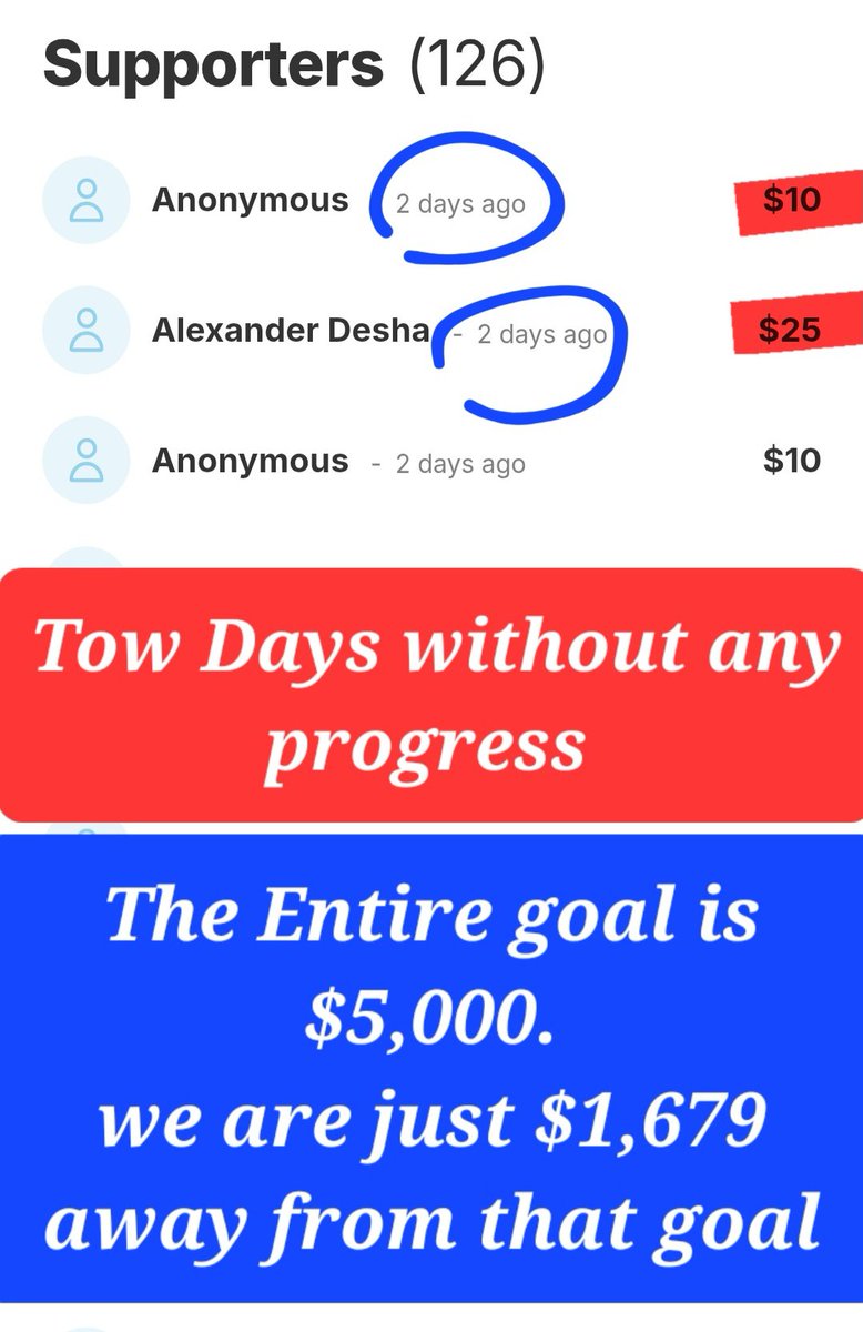 Please don't ignore 🚨
Tow Days Without A Single Donation‼️
No Words can describe How Needy I'm For Every Single Euro You'd Spare ‼️
Please Give Me A Hope of a Brighter Future For my innocent child Yamen.
chuffed.org/project/122897