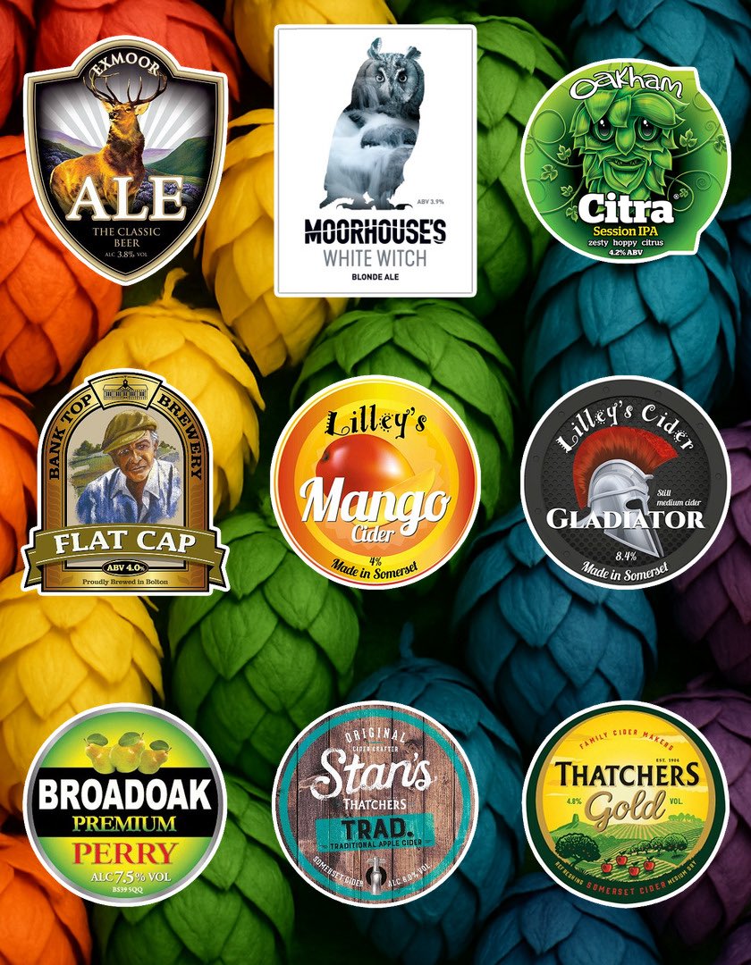 Beer Board: goo.gl/wdNYZ8
<a href="/exmoorales/">Exmoor Ales</a> <a href="/Moorhousesbrew/">Moorhouse's Brewery</a> <a href="/OakhamAles/">Oakham Ales</a> <a href="/BankTopBrewery/">Bank Top Brewery</a> <a href="/lilleyscider/">Lilley's Cider</a> <a href="/FetchTheDrinks/">Fetch The Drinks</a> <a href="/thatchers_cider/">Thatchers</a> 
#RealAleFinder