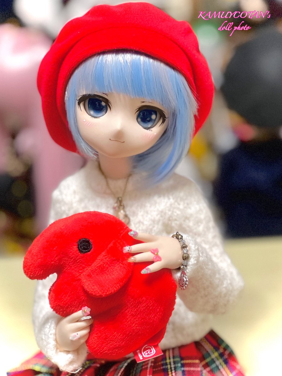 #もしよかったらぬいぐるみを抱っこするドールを見せてください 
ゆめちゃん×どむぞうくん

#ユカリん娘 
#THユカリnail