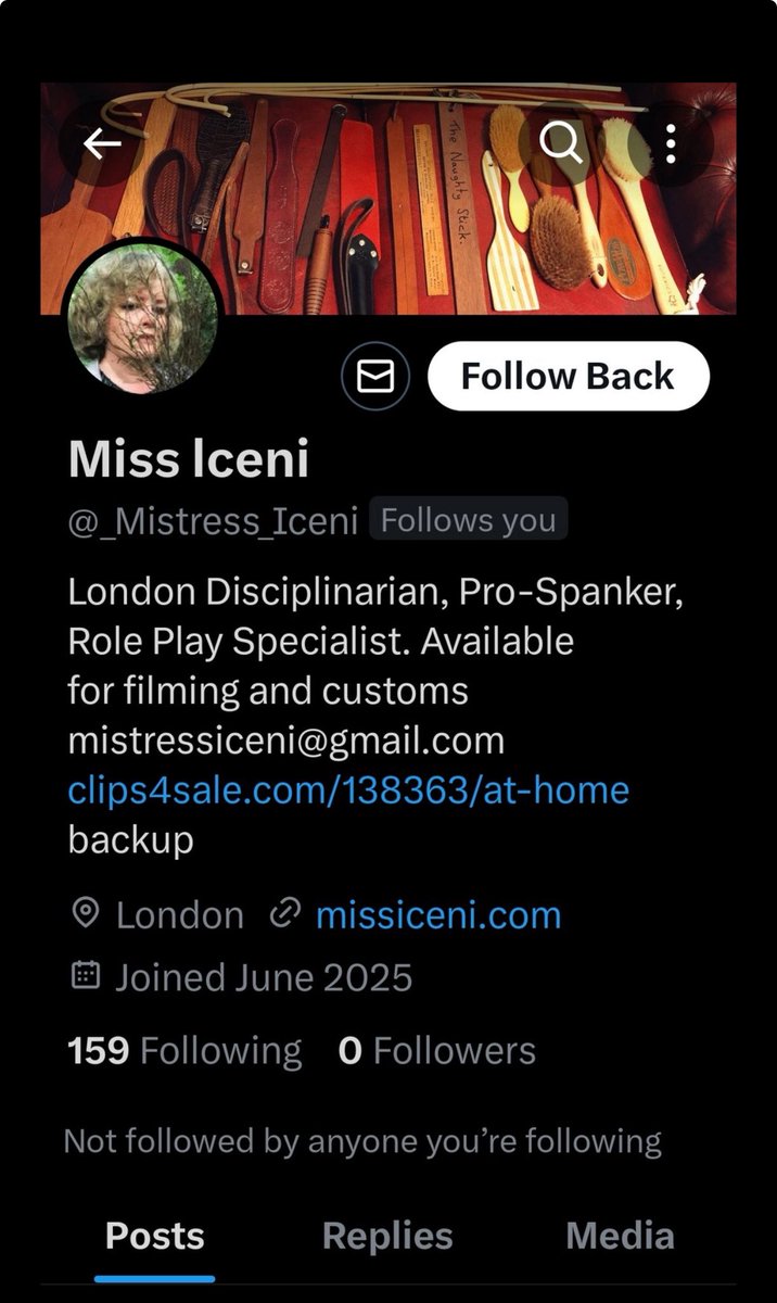 Miss Iceni (@mistress_iceni) on Twitter photo This is not my account!
Someone’s just joined (June 2025) with no followers, using all my details but an extra ‘underscore’ - my account is <a href="/Mistress_Iceni/">Miss Iceni</a>
Please do not engage, block them, report them as fake and I will look into it. Thanks for bringing it to my attention folks This is not my account!
Someone’s just joined (June 2025) with no followers, using all my details but an extra ‘underscore’ - my account is <a href="/Mistress_Iceni/">Miss Iceni</a>
Please do not engage, block them, report them as fake and I will look into it. Thanks for bringing it to my attention folks