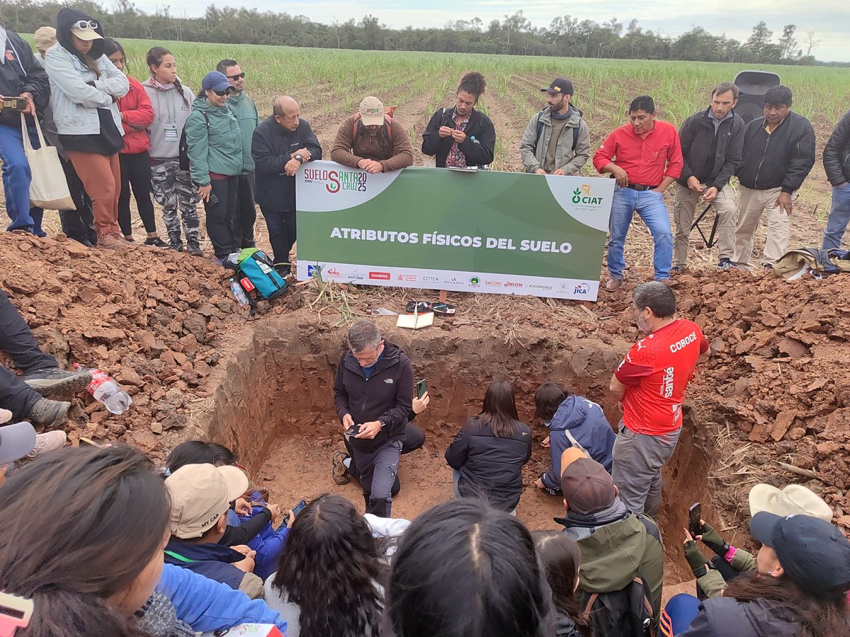 🚜 Jornada de campo en el #CLACS2025

Desde Santa Cruz, Bolivia 🇧🇴, exploramos los sistemas de cultivo, prácticas de manejo, experimentos e innovaciones en suelo. Una experiencia enriquecedora para conocer la diversidad y retos del territorio. 🌱🌍

#SECS #SueloLatinoamérica