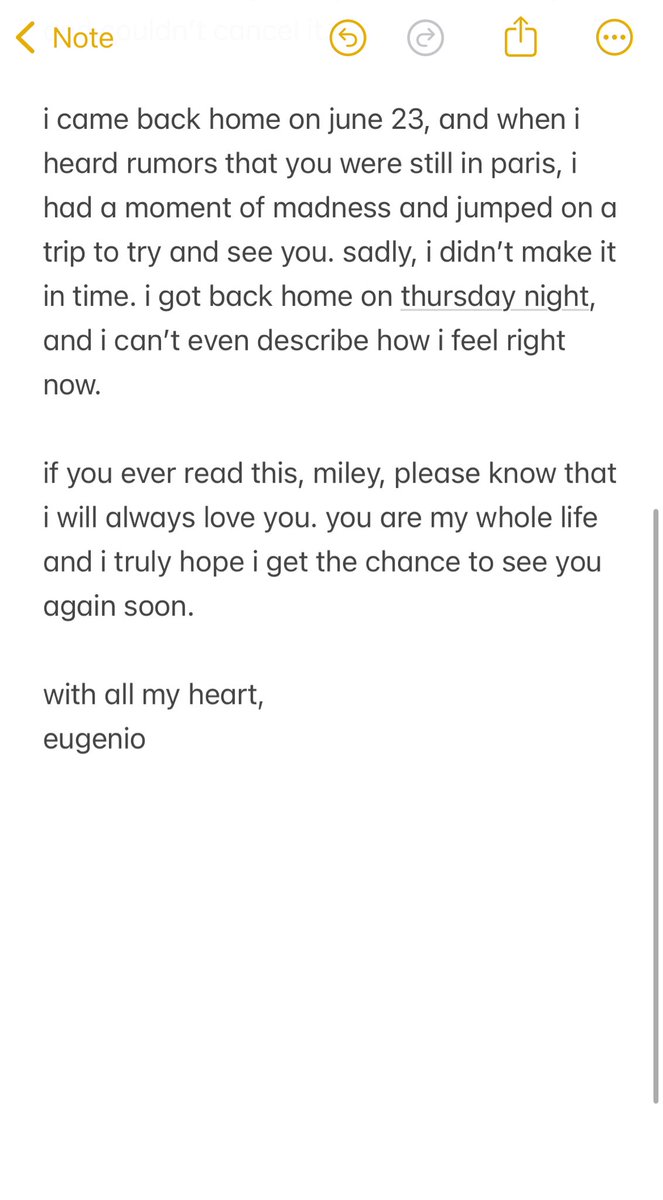 i met miley (@eugivola) on Twitter photo for you, miley. from the bottom of my heart, i hope you read this. it’s a small letter, but it carries all the love i’ve felt for you since 2006. even if we didn’t get to see each other this era, you’re still everything to me.
please tag @mileycyrus and <a href="/mileyworld/">mileyworld</a> ❤️ for you, miley. from the bottom of my heart, i hope you read this. it’s a small letter, but it carries all the love i’ve felt for you since 2006. even if we didn’t get to see each other this era, you’re still everything to me.
please tag @mileycyrus and <a href="/mileyworld/">mileyworld</a> ❤️