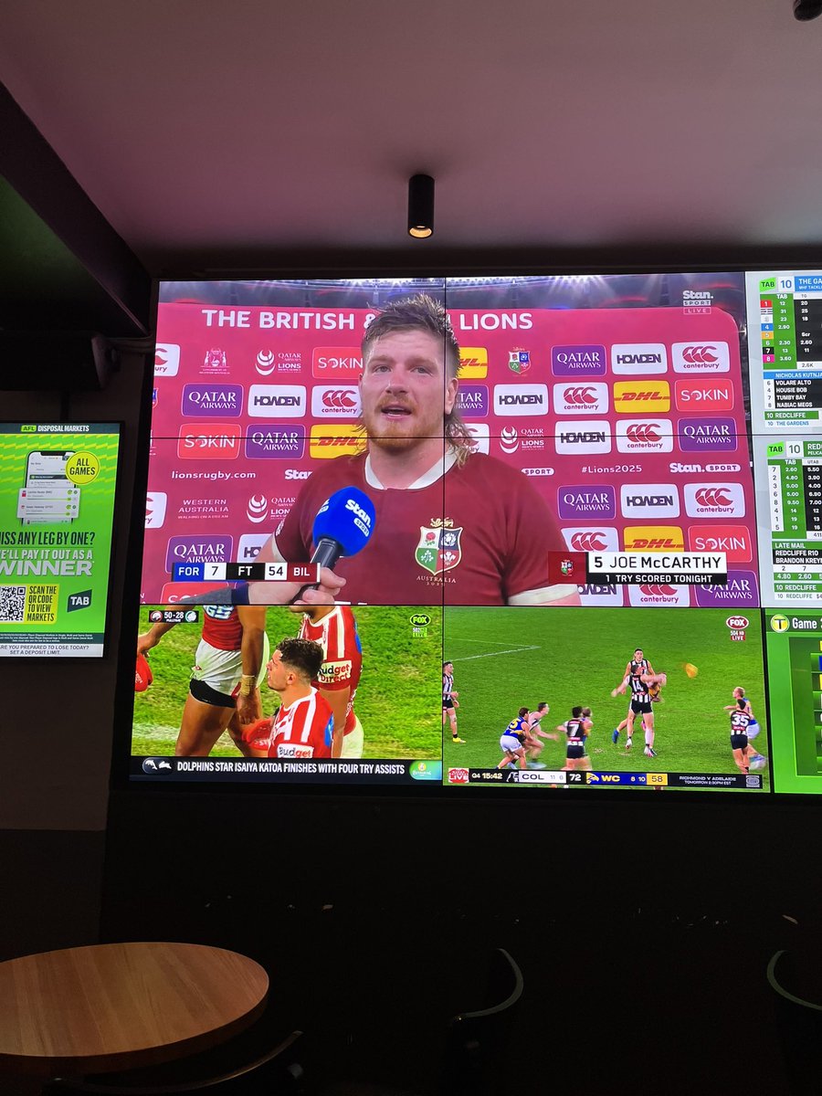 Steph Lysaght (@lysaghtsteph) on Twitter photo Joe McCarthy getting his diplomacy confused and sporting a (much more) classic AFL classic mullet as the <a href="/lionsofficial/">British & Irish Lions</a> get off to a winning start . 5 weeks of great rugby and friendship ahead! Joe McCarthy getting his diplomacy confused and sporting a (much more) classic AFL classic mullet as the <a href="/lionsofficial/">British & Irish Lions</a> get off to a winning start . 5 weeks of great rugby and friendship ahead!