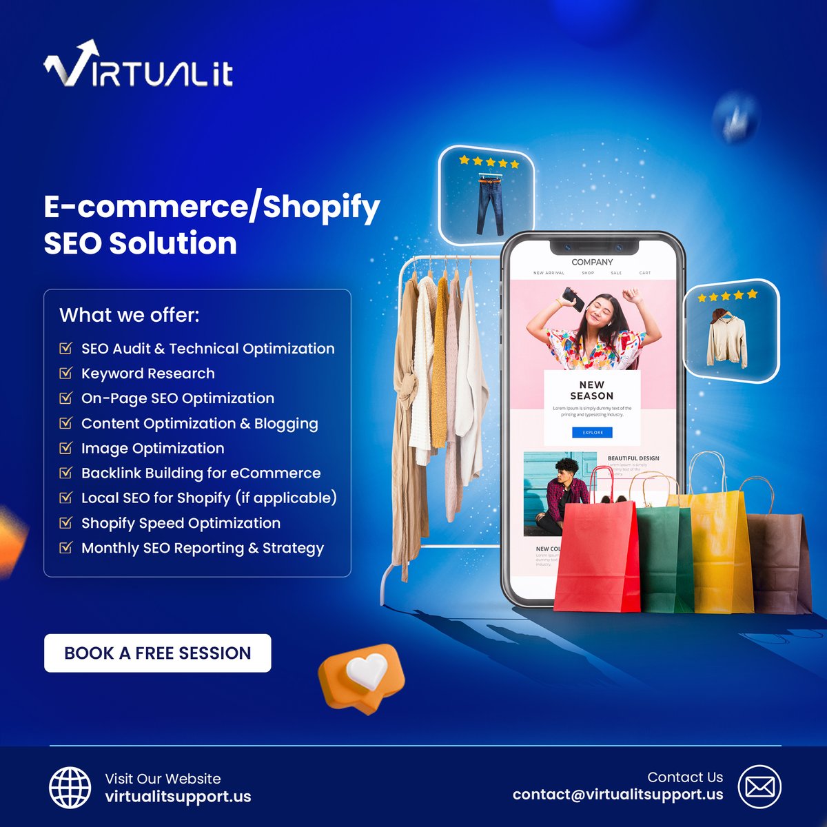 itsupport4us's tweet image. From keyword research to speed optimization – Virtual IT has everything your e-commerce business needs.

✅ Book a Free Session Today!
🌐 virtualitsupport.us
📩 contact@virtualitsupport.us

#virtualitsupport #shopifyseo #googleadforecommerce #ppcadservice #seoagencyinusa