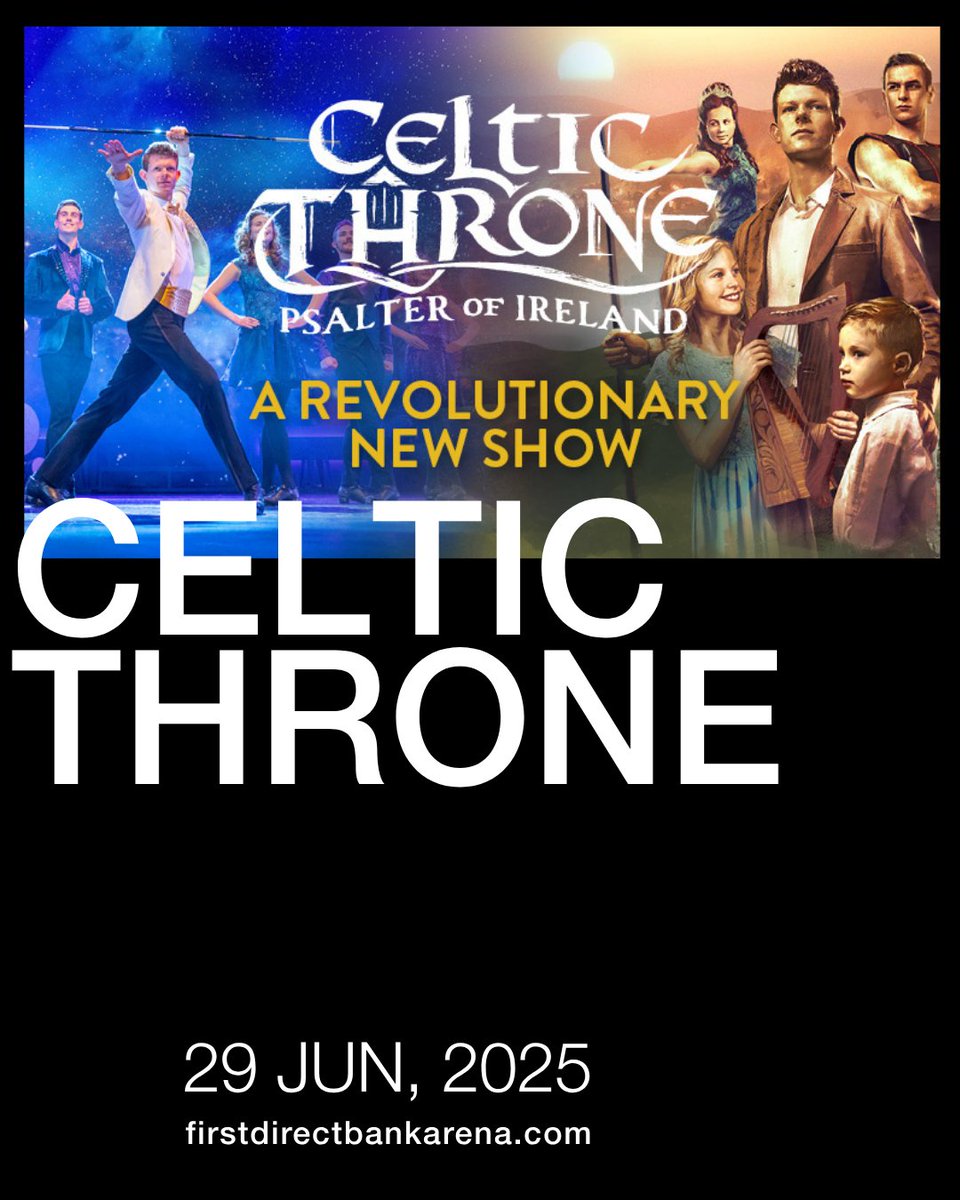 fdarena's tweet photo. Just over 24 hours until Celtic Throne are here! 
Show information:
🕗Doors: 6:30pm 
💃Act 1: 7:30pm 
ℹ️More info: https://t.co/PTmObdbomU
📍Plan your visit - https://t.co/ahlfY3gNy6 
⚡ #BeSafeBeSound | @TerrorismPolice https://t.co/mFb8uOWF0z #firstdirectarena #Leeds https://t.co/8qbzteTjul