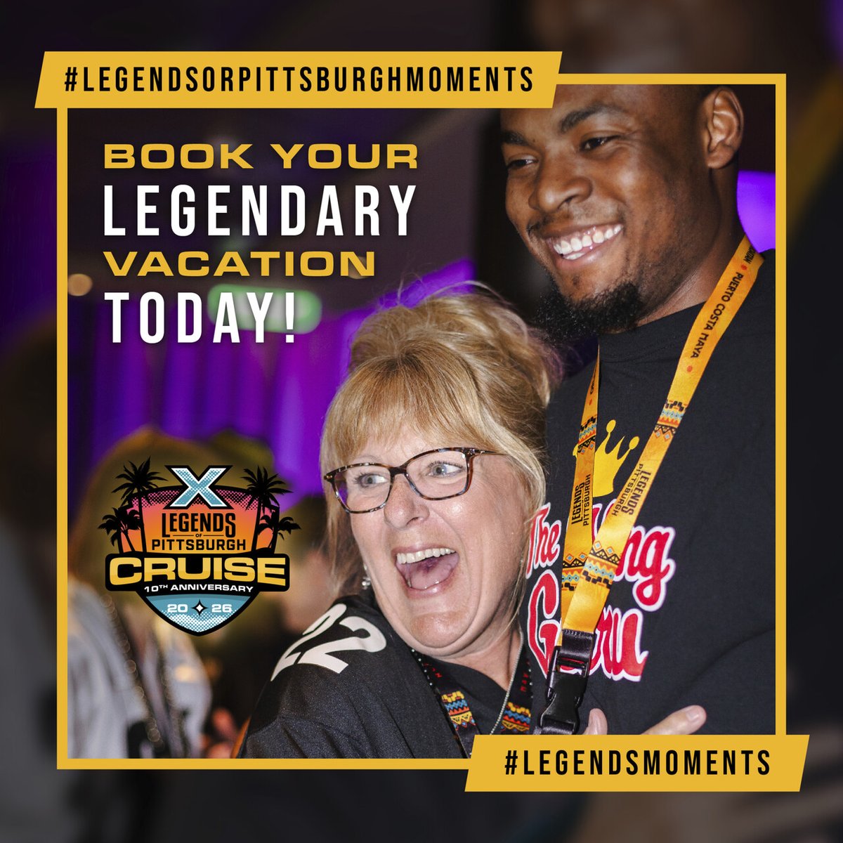 Football, sunshine, and unforgettable memories. 🏈Join your favorite Pittsburgh legends for an experience where you’ll vibe with the Legends on board. Ready to make legendary memories? 

Book Now: ow.ly/7ERt50W1BN1 

#LegendsOfPittsburgh #FanExperience #PittsburghLegends