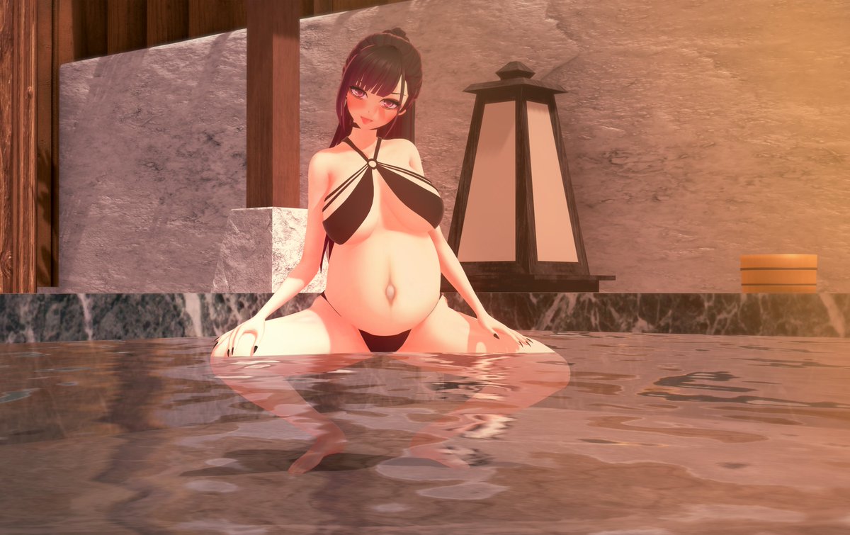 Helless2137's tweet image. Summer with Hayami...
It's so hot here. Oh, look - and she's able to squat... How impressive!