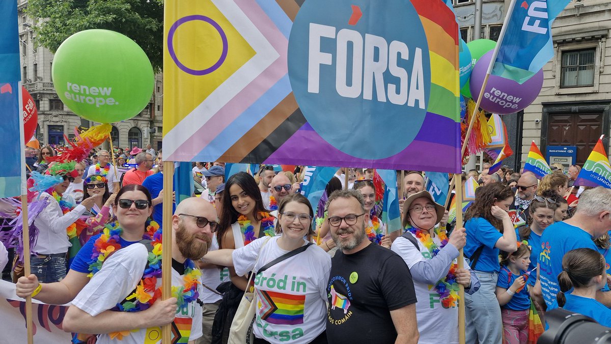 Happy Pride from Fórsa!

From Budapest to Ballymena, we're sending our solidarity and pride to our LGBTIA+ members and communities bravely and proudly marching.

Trade unions are for everyone!

💚Bród in Oibre, Bród in Fórsa 💚 #DublinPride