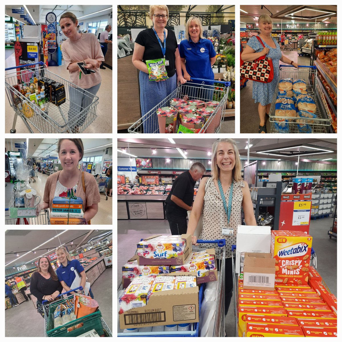 Donations from Tesco Wokingham this week to fundraisers at Bearwood Primary, St Paul's Junior School and Wescott &amp; Westende Schools, excess Stock to <a href="/UkKaleidoscopic/">KaleidoscopicUK</a>,  sweets &amp; plants to <a href="/WokinghamLVS/">Link Visiting Scheme</a> &amp; support for families over summer at Foundry College 😃