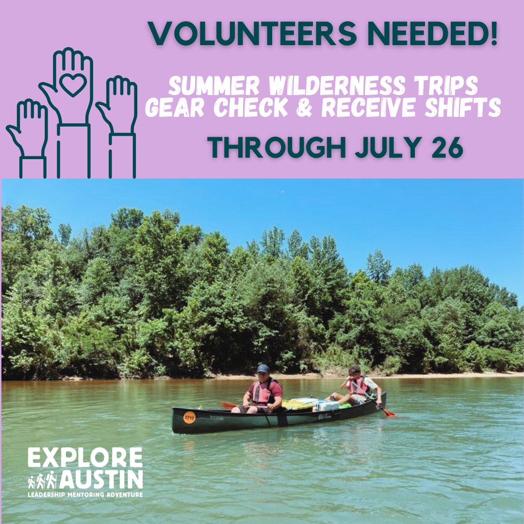 Our Summer Wilderness Trips are unforgettable, week-long camping trips in backcountry destinations across the U.S. We're still looking for volunteers to help ensure our teams depart and return safely. Many shifts are available through July 26 👉 ow.ly/kLEf50VVXeP