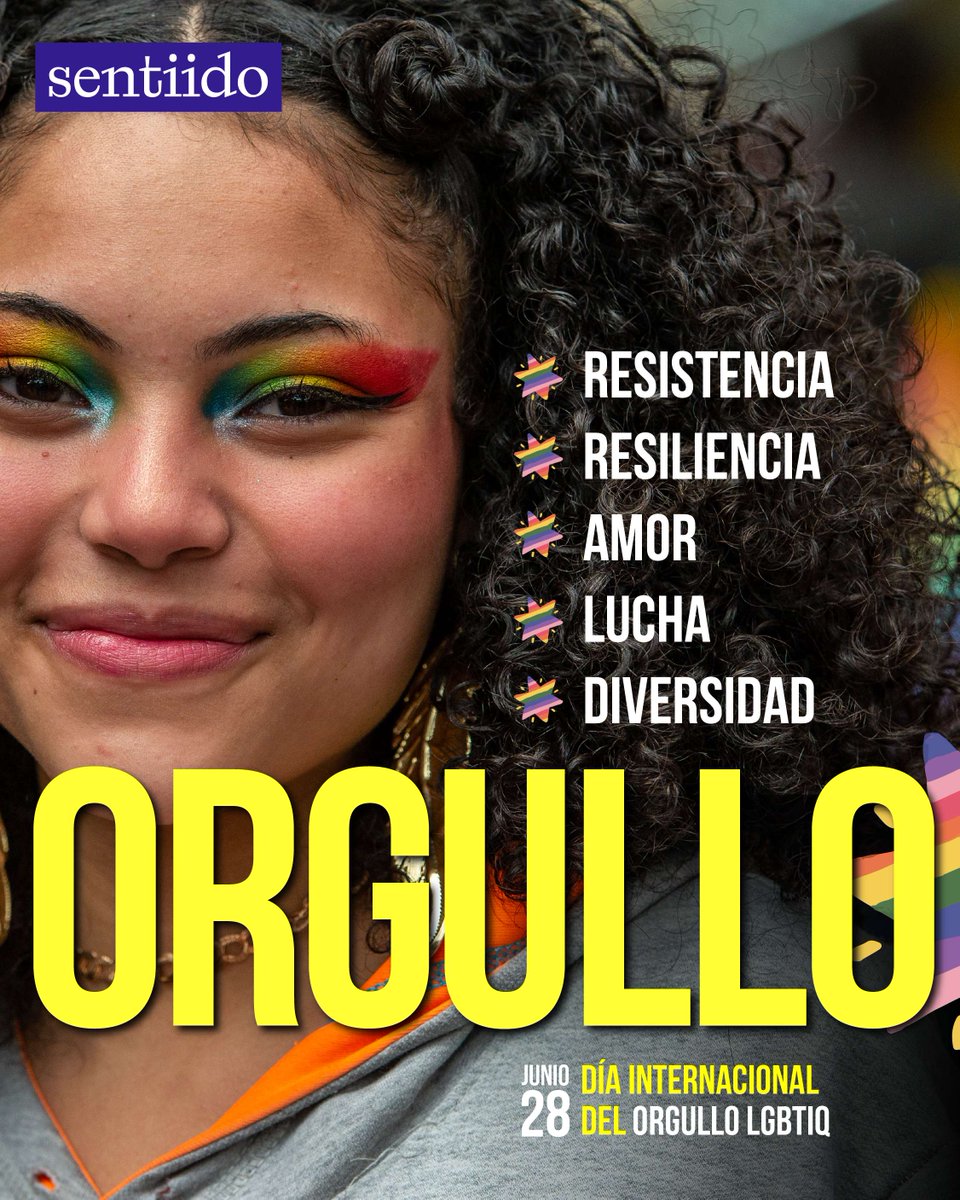 🌈28 de junio, Día Internacional del Orgullo. Por un mundo en el que se pueda existir con libertad y dignidad.