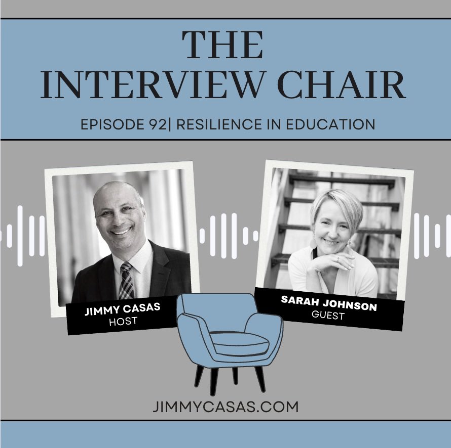 NEW EPISODE! In this conversation of #TheInterviewChair, Dr. Sarah Johnson shares her journey in education and discusses the challenges she faced in her career, the importance of resilience, self-care, and the power of community and networking. Her insights provide valuable