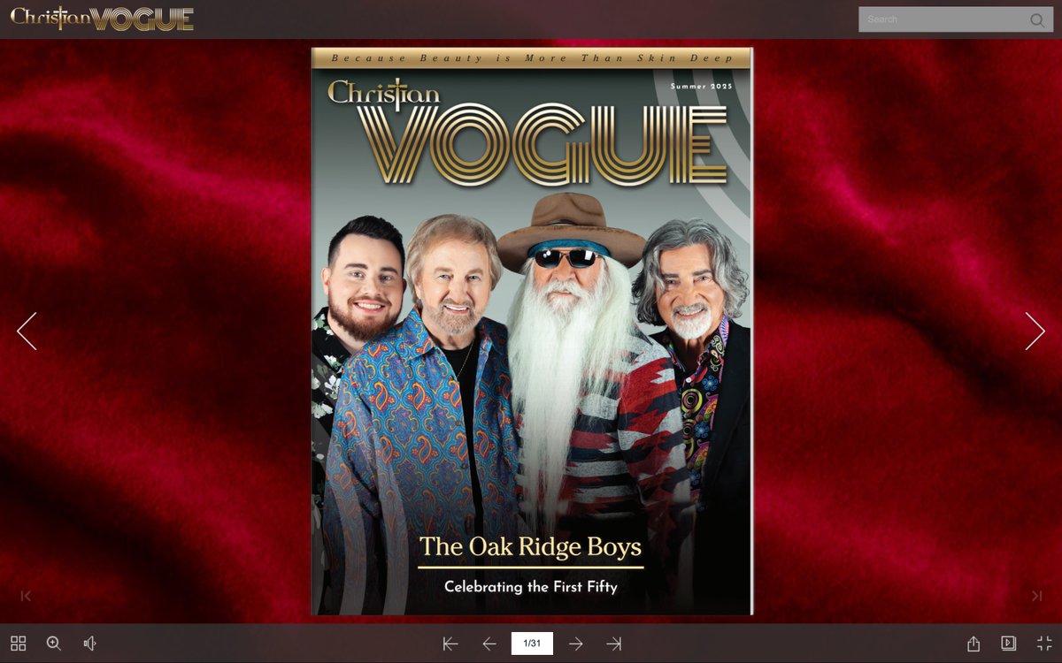The new issue of Christian Vogue magazine features us from the cover story... to the tribute to our @JoeBonsall on the final page. cvoguemag.com/CVogueSum25/CV…