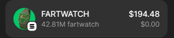 Drop your SOL adress, RT we are airdropping 2.81M FARTWATCH