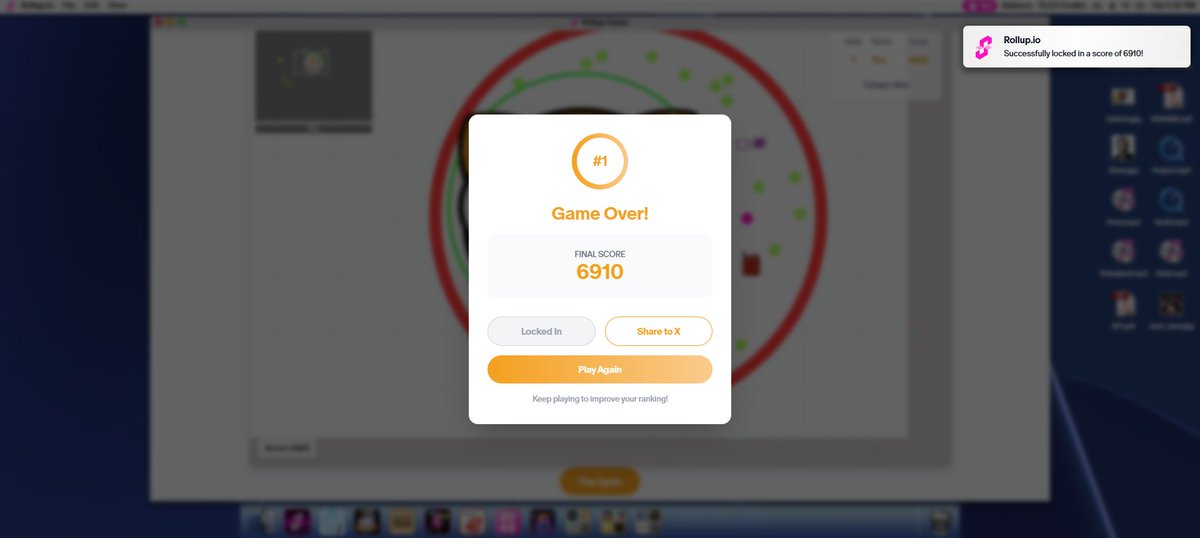 I just scored 6910 points in Rollup​.io by <a href="/SuccinctLabs/">Succinct</a> and <a href="/Mantle_Official/">Mantle</a>! #SuccinctStars