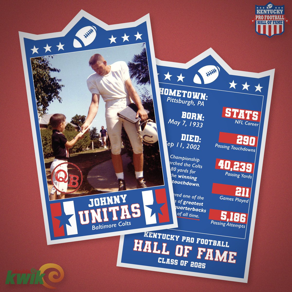 𝐉𝐨𝐡𝐧𝐧𝐲 𝐔𝐧𝐢𝐭𝐚𝐬: Kentucky Pro Football Hall of Fame Class of 2025
↳Learn more: kyprofootballhof.org/hof/johnny-uni…